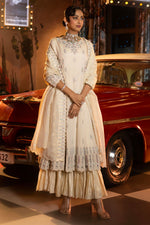 Load image into Gallery viewer, Tissue Sequins Pearl Work Indo Western Tissue Sharara