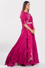 Load image into Gallery viewer, Cherry Pink Hand Work Readymade Gown