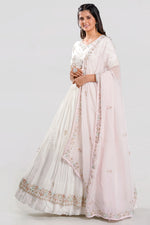 Load image into Gallery viewer, White Color Silk Sequence Work Readymade Lehenga Choli