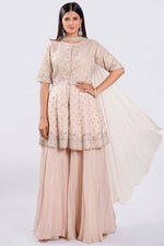 Load image into Gallery viewer, Silk Fabric Sequence Zardosi Work Readymade Sharara Suit