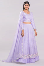 Load image into Gallery viewer, Organza Fabric Two Layered Pleated Readymade Lehenga Choli