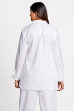 Load image into Gallery viewer, Cotton Fabric White Color Co-Ord Set