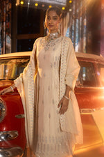 Load image into Gallery viewer, Tissue Sequins Pearl Work Indo Western Tissue Sharara