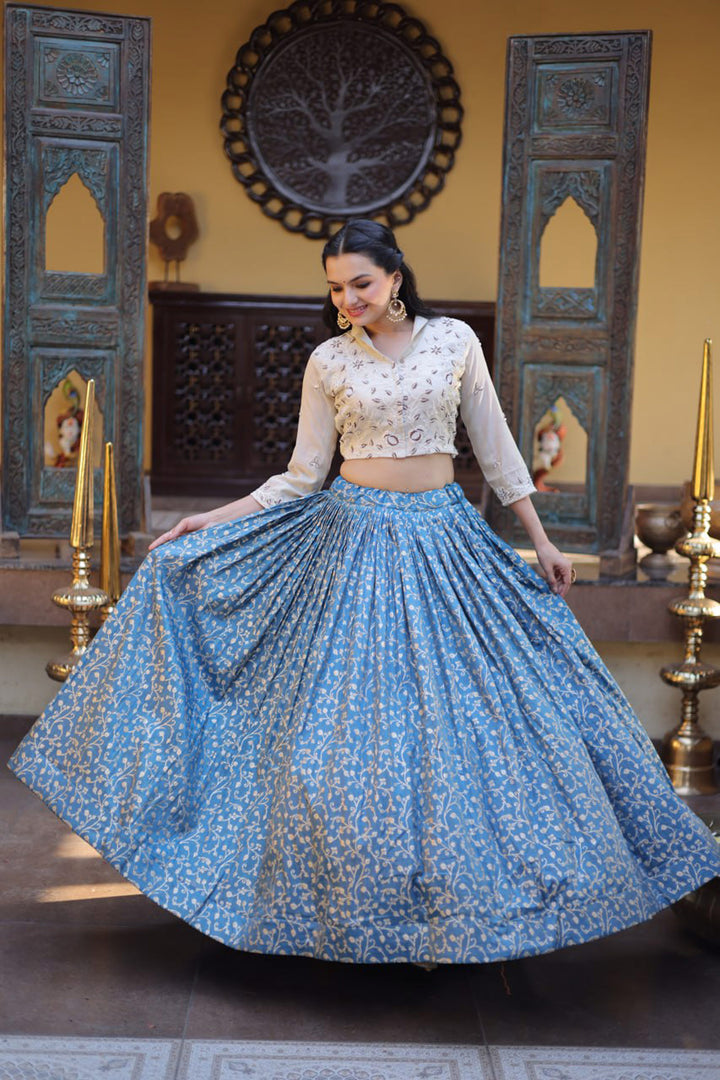 Sangeet Function Readymade Skirt With Crop Top