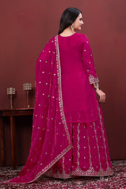 Art Silk Rani Readymade Palazzo Suit