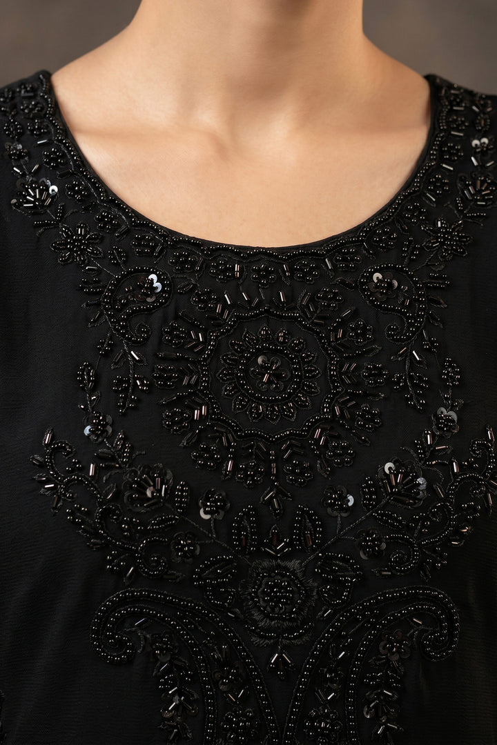 Neha Dhupia Black Function Wear Beads Work Readymade Plazzo Suit